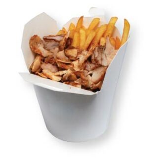 Formule box viande + frites + 33cl